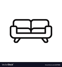 couch icon sofa furniture symbol