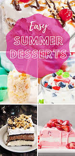 Cookies, sweet treats, cakes, and more, perfect for a crowd! 20 Easy Summer Dessert Recipes