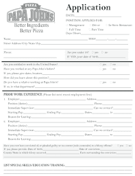 Papa murphy's application form pdf. Papa John S Application Pdf Fill Out And Sign Printable Pdf Template Signnow