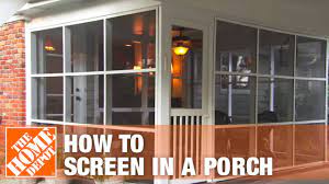 installing a screen tight porch system