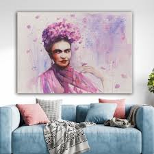Frida Kahlo Canvas Print Mexican Woman