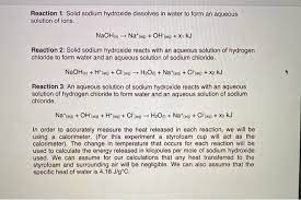 Solid Sodium Hydroxide Dissolves
