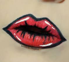 pop art comicbook lips how to create