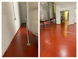 ucrete flooring with cant cove for