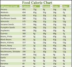 food calorie chart urban survival site