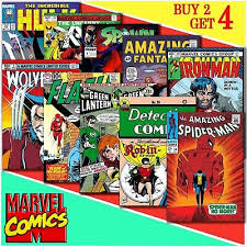 Comic Book Cover Posters Vintage Iconic