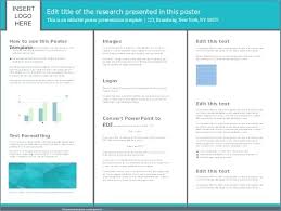 Powerpoint Poster Template A1 Landscape Science Presentation