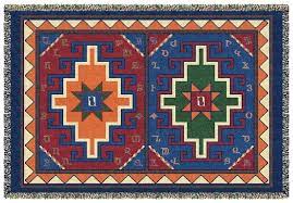 armenian alphabet tapestry throw on a