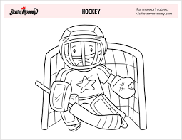 Foster the literacy skills in your child with these free, printable coloring pages that can be easily assembled into a book. Free Hockey Coloring Pages Your Little Goons Will Think Really Slap