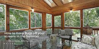 how to keep bugs off your screen doors