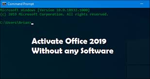 activate office 2019 without