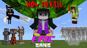 'cause if you visit this page. How To Kill Epic Sans Sans Too Epic To Be Defeated Minecraft Pe Youtube