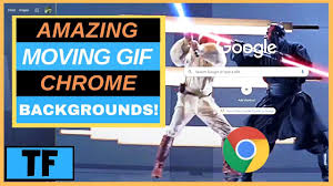 how to set a gif background in google