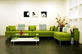 green sectional couch interior design