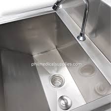 scrub sink single stainless