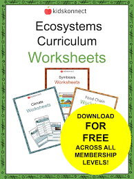 Ecosystems Curriculum Worksheets