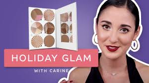 holiday glam with carine using only one