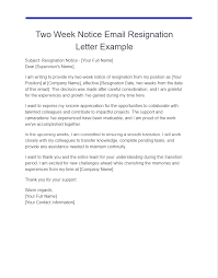 email resignation letter 17 exles