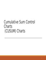 Cusum And Ewma Rev1 Chart Ppt Cumulative Sum Control