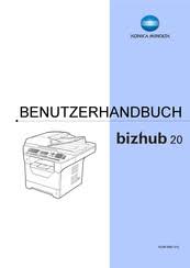 Konica minolta bizhub 20p overview and full product specs on cnet. Konica Minolta Bizhub 20 Handbucher Manualslib