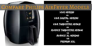 compare philips airfryer models viva