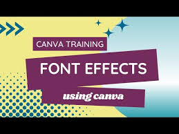 canva font effects you