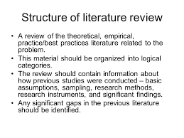 Example of a literature review paper   Non Custodial Parents Party         Response To Literature Essay Format   Writing A Journal Service  Homework Structure English Grading Rubric For    