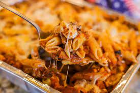 baked penne pasta with meat sauce