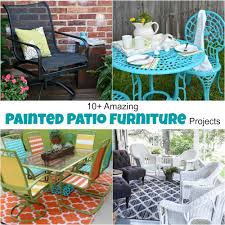 painting outdoor furniture for a