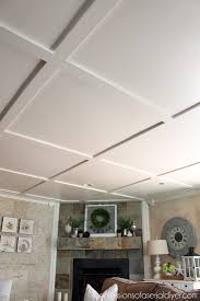 faux coffered ceiling confessions of