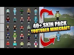 When the download is completed, tap/click on both files you downloaded. Skin Pack 40 Skin Youtuber Minecraft Indonesia Lengkap Terbaru Minecraft Mojang Minecraft Minecraft Youtubers
