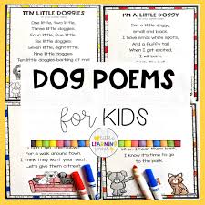 15 dog poems for kids little learning