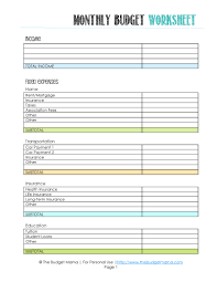 Spreadsheet Template Monthly Budget Excel Spreadsheet