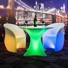 Color Changing Led Outdoor Table