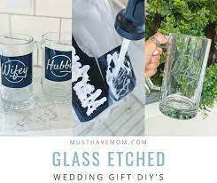 Diy Glass Etching Designs Wedding Gift