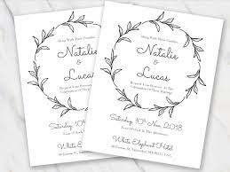 word template for wedding invitation