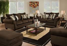 brown fabric cal sofa loveseat set