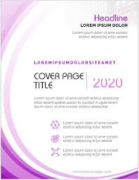5 Best Business Report Cover Page Templates For Ms Word Ms