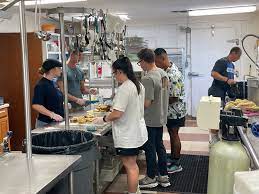 sailors volunteer to help feed less