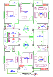 Residential Building Plan 2400 Sq Ft