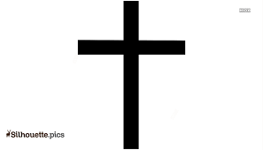 rugged cross silhouette vector clipart