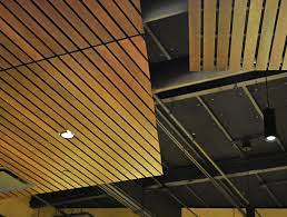 suspended wood ceilings wood drop
