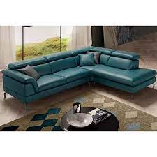 lucca modern leather sectional sofa