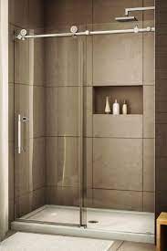 Glass Shower With Sliding Glass Door