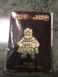 2018 Supercell Clash Of Clans Brass Collectible Pin 1000 made Witch 