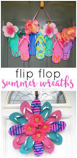 This has been the longest year ever, and i am so happy to finally have a break. 180 Flip Flop Wreath S Ideas Flip Flop Wreaths Wreaths Summer Wreath