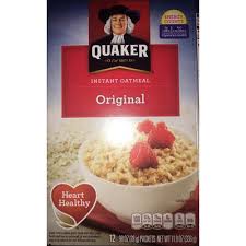Quaker's products include, oatmeal, cereal, and granola bars. Calories In Instant Oatmeal Original From Quaker
