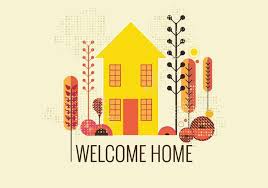 Retro Style Welcome Home Vector Download Free Vector Art Stock