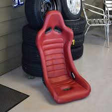 Car Make Corn S Red Leather Racing Seat