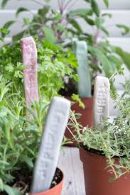 Diy Stamped Clay Herb Garden Markers